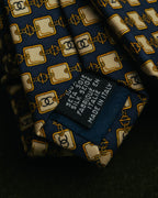 “CHANEL” 90’s-00’s Chain motif silk tie