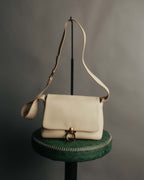 “Salvatore Ferragamo” 90’s-00’s Gancini leather shoulder bag