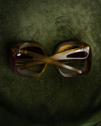 “Christian Dior” 2000’s Cutout temple oversized sunglasses