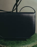 "Christian Dior" 80's-90's Glossy leather flap shoulder bag