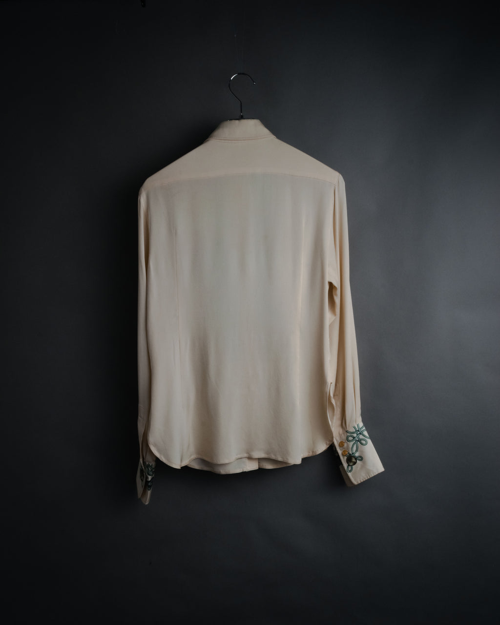 -SPECIAL- “HERMÈS” 80’s scarf panel silk shirt