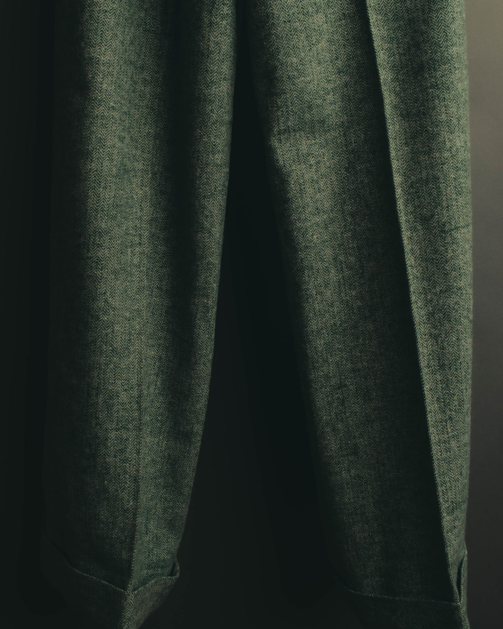 "Christian Dior" 80's-90's Classic green tweed trousers
