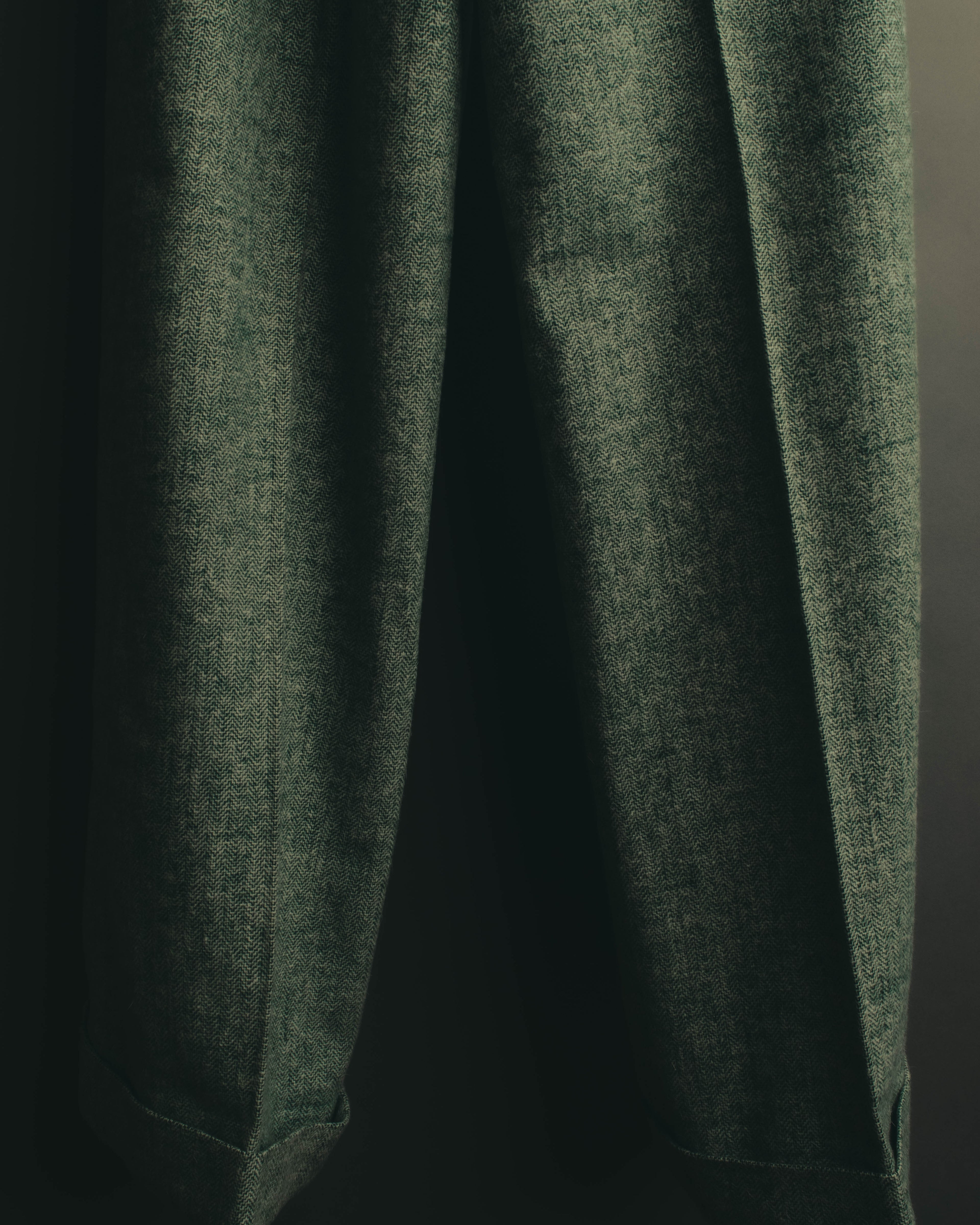 "Christian Dior" 80's-90's Classic green tweed trousers