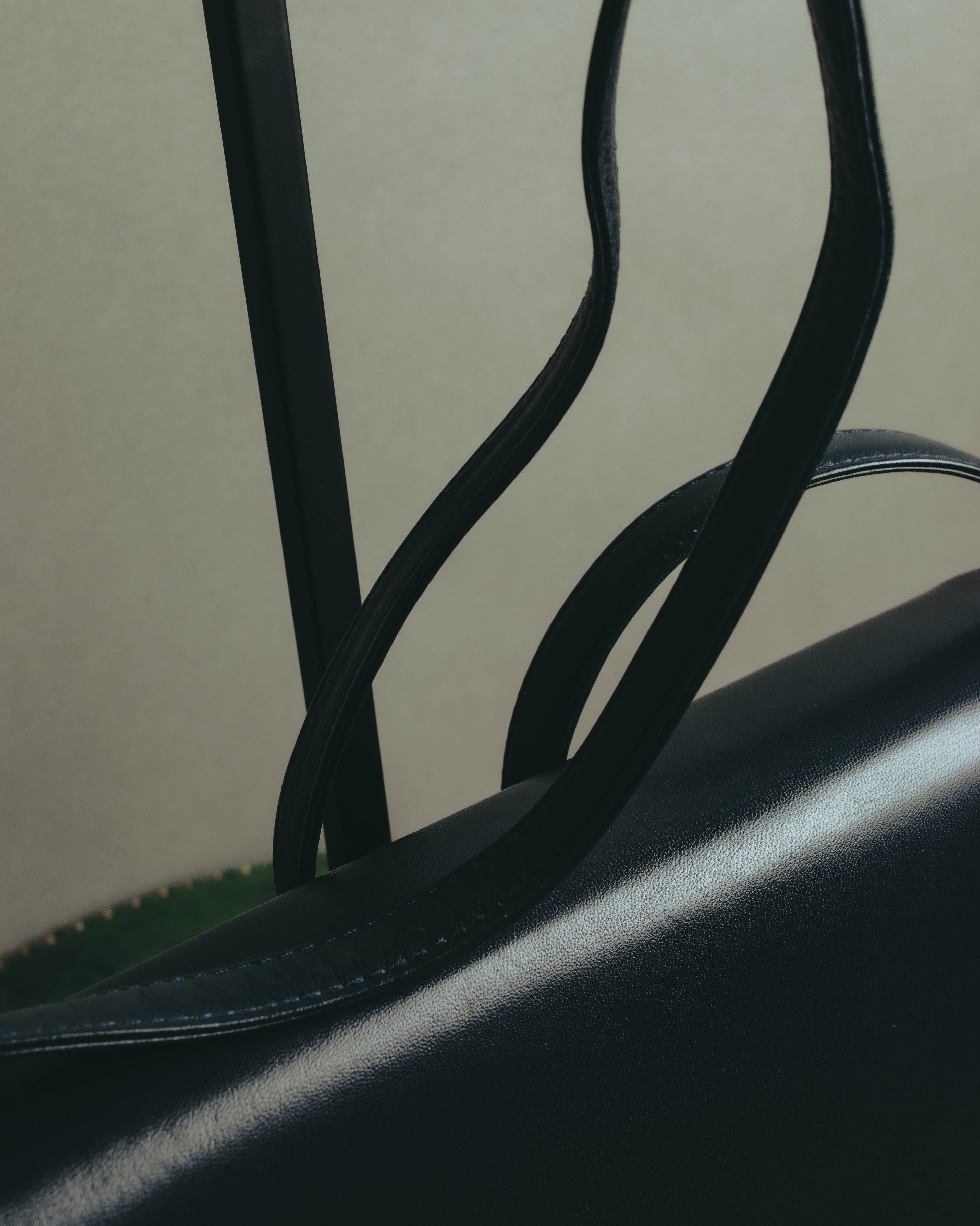 "Christian Dior" 80's-90's Glossy leather flap shoulder bag