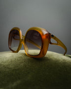 “Christian Dior” 2000’s Cutout temple oversized sunglasses