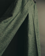 "Christian Dior" 80's-90's Classic green tweed trousers