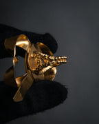 –SPECIAL– “GUCCI” 2010’s Ribbon crest statement ring