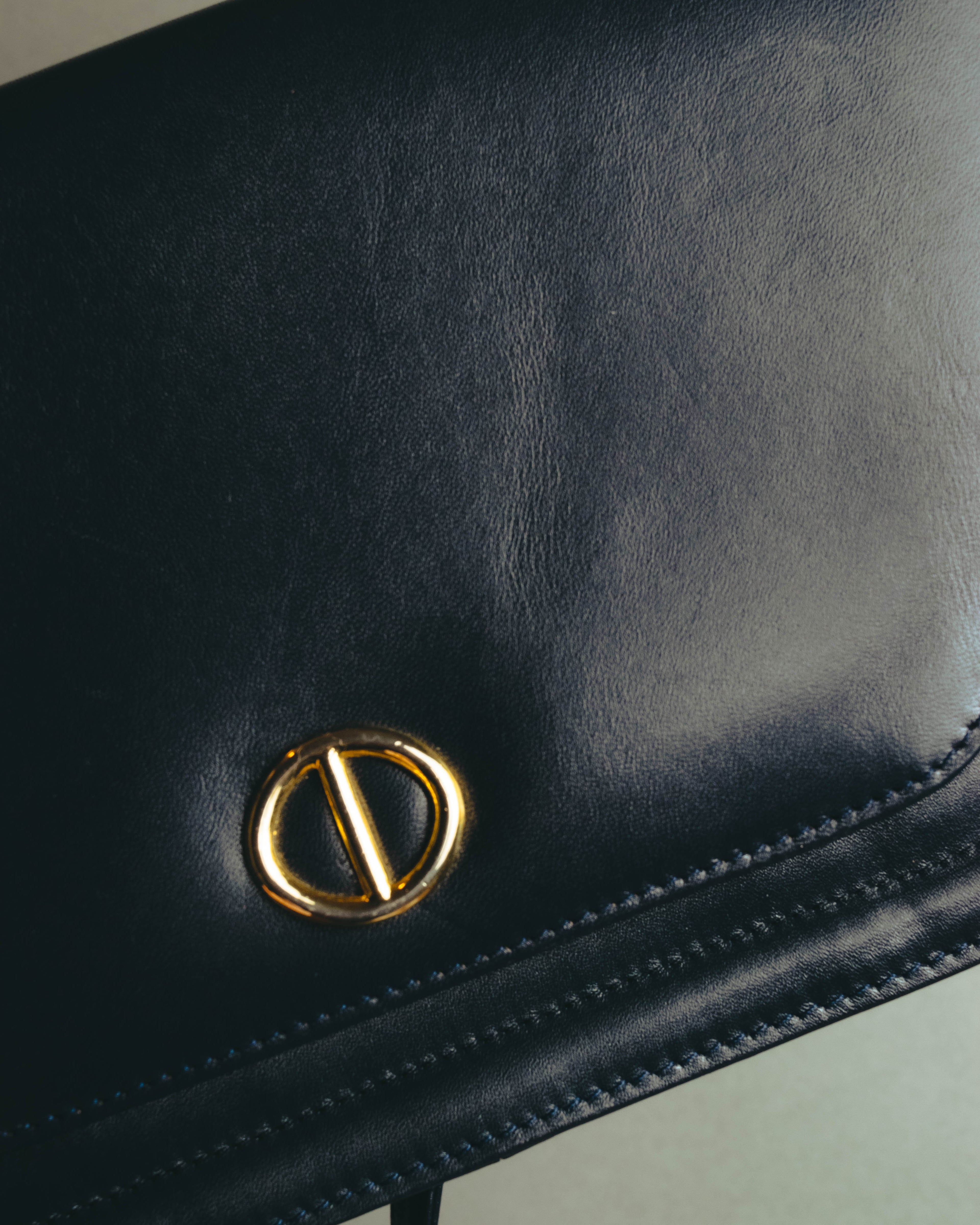 "Christian Dior" 80's-90's Glossy leather flap shoulder bag