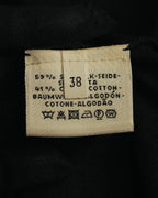 “HERMÈS” 90’s-00’s Lace panel silk cotton knit top