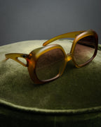 “Christian Dior” 2000’s Cutout temple oversized sunglasses