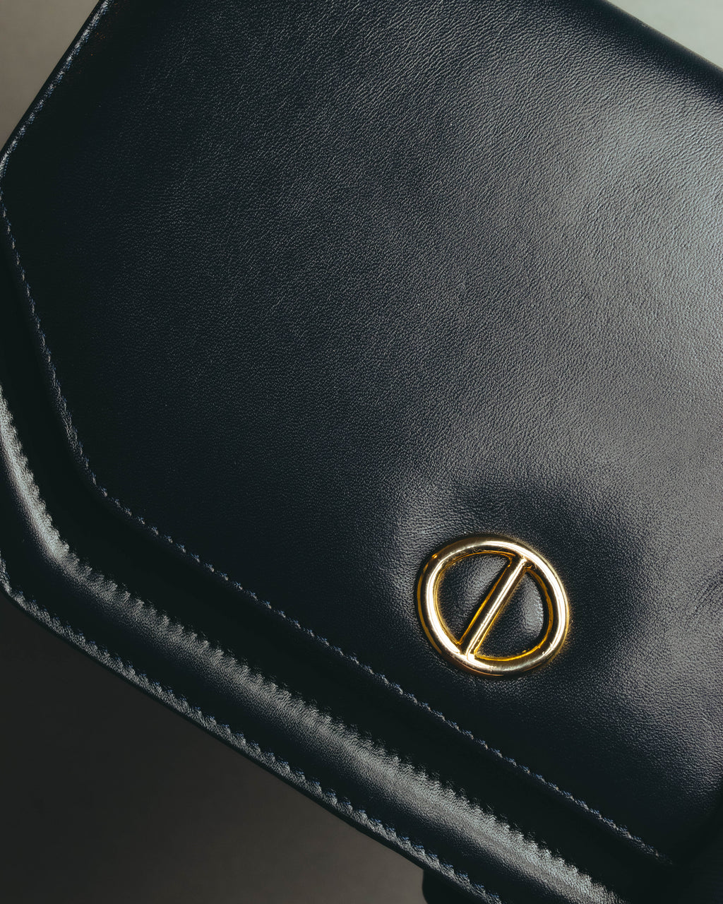 "Christian Dior" 80's-90's Glossy leather flap shoulder bag