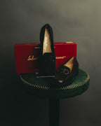 "Salvatore Ferragamo" 90's Chunky suede bit loafers