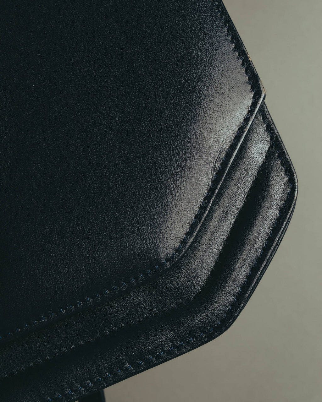 "Christian Dior" 80's-90's Glossy leather flap shoulder bag