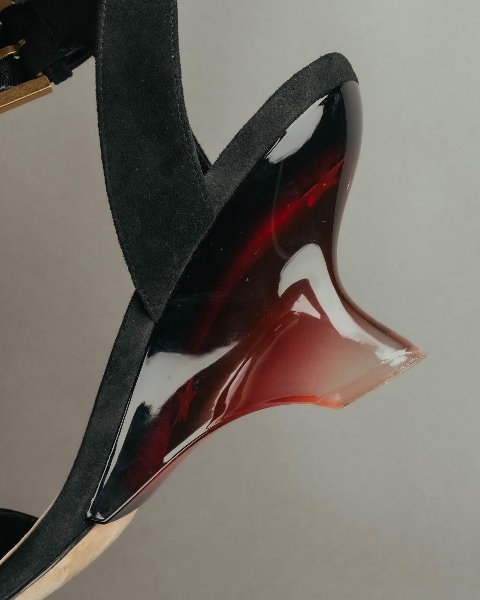 "Christian Dior" 00's Sculptural strappy heeled sandals