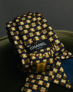 “CHANEL” 90’s-00’s Chain motif silk tie
