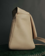 “Salvatore Ferragamo” 90’s-00’s Gancini leather shoulder bag