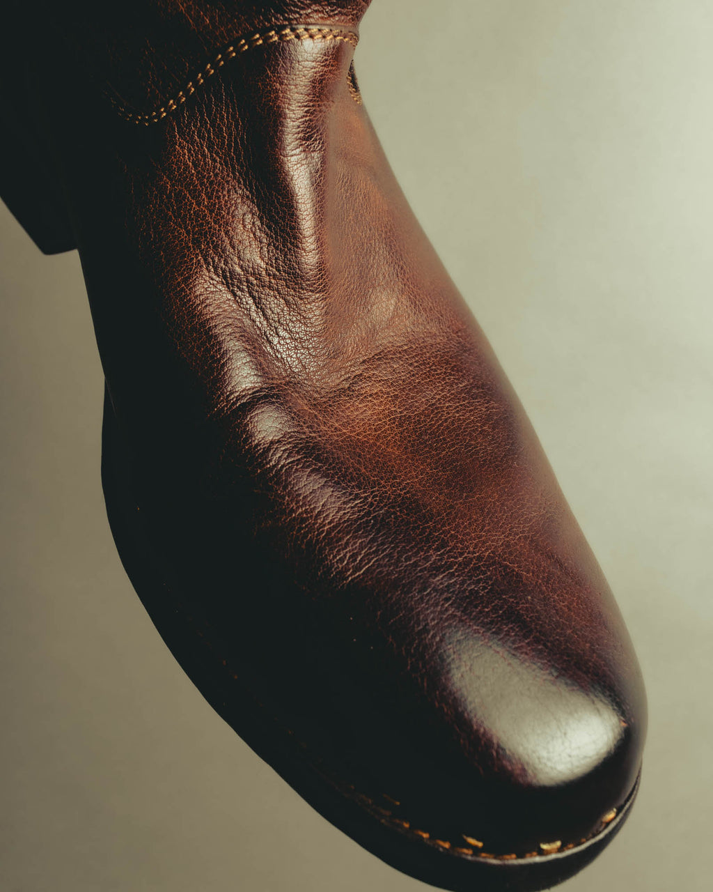 "Emporio Armani" Richly patinated leather western boots