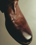 "Emporio Armani" Richly patinated leather western boots