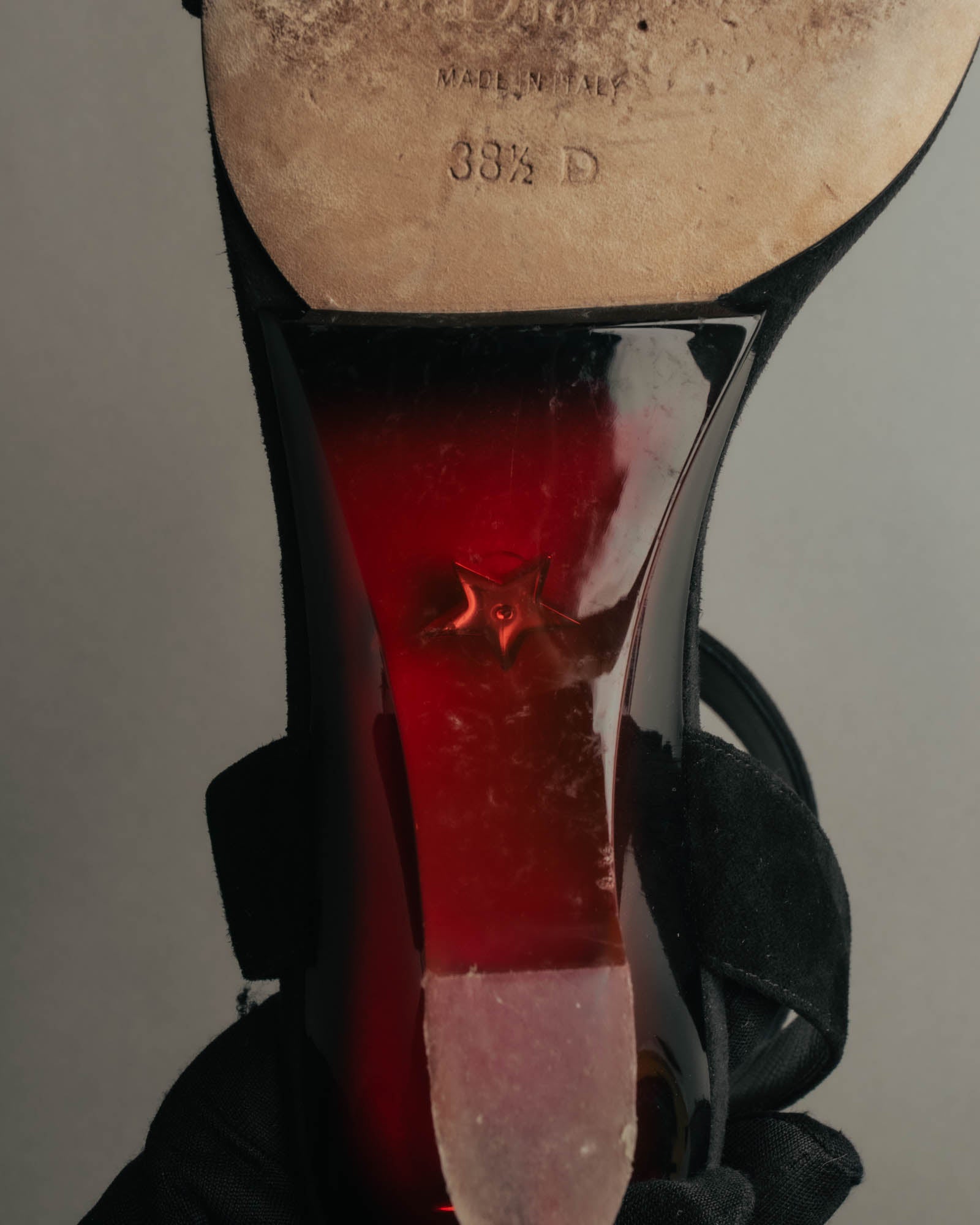 "Christian Dior" 00's Sculptural strappy heeled sandals