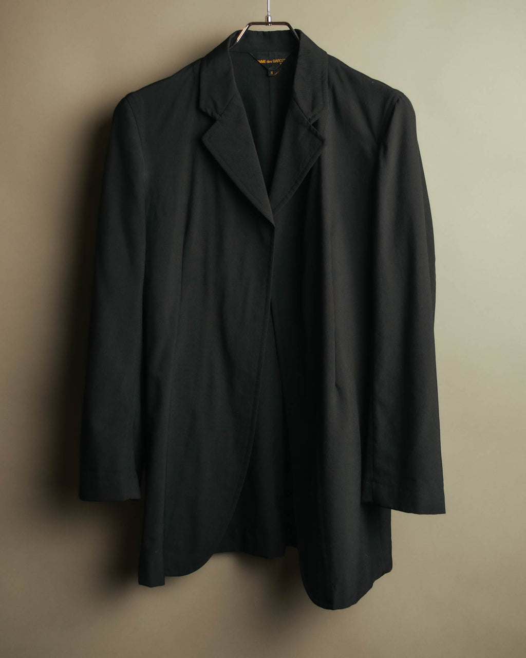 “COMME des GARÇONS” 1998 Minimalist elongated wool jacket