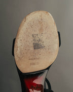 "Christian Dior" 00's Sculptural strappy heeled sandals