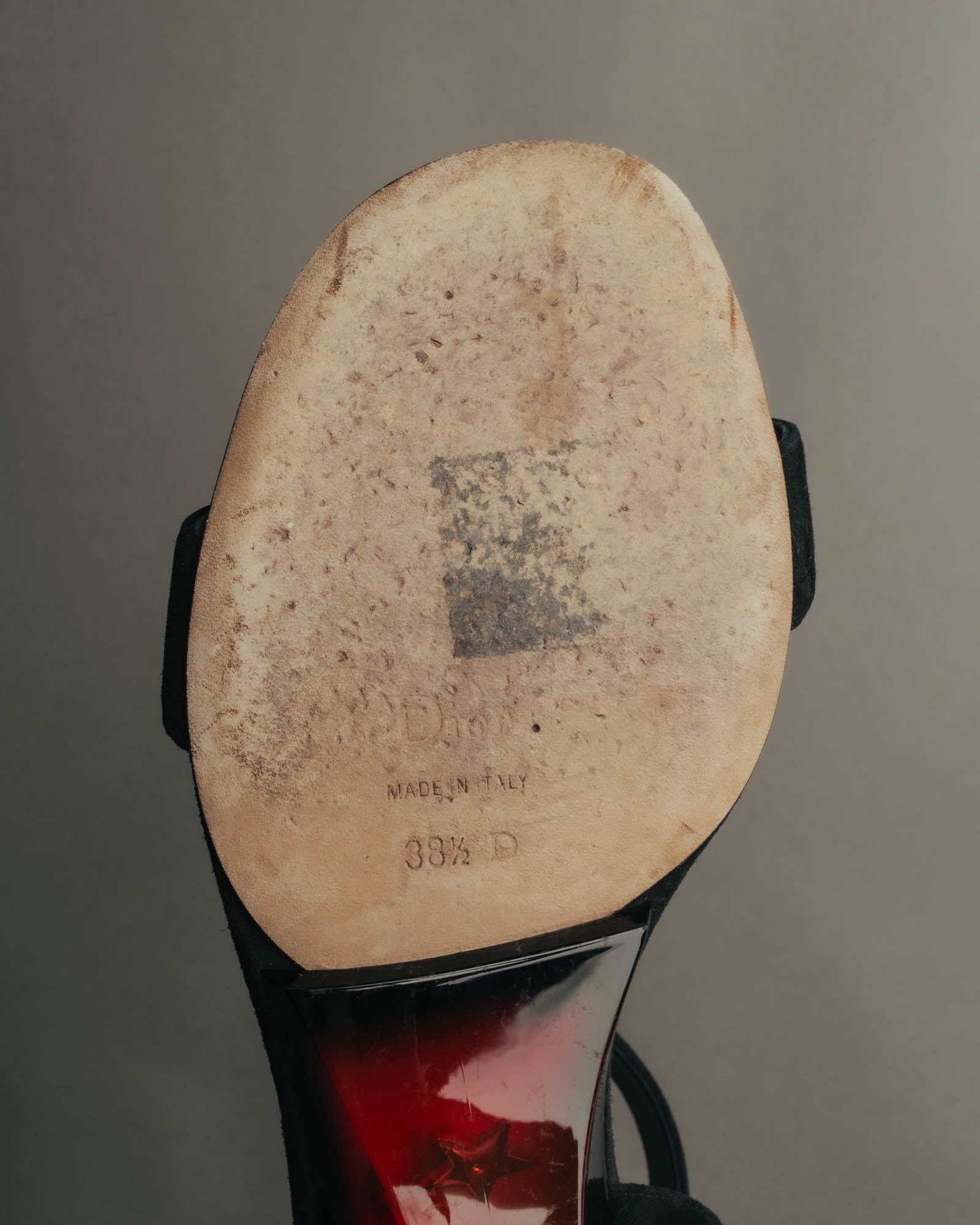 "Christian Dior" 00's Sculptural strappy heeled sandals