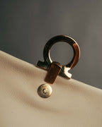 “Salvatore Ferragamo” 90’s-00’s Gancini leather shoulder bag