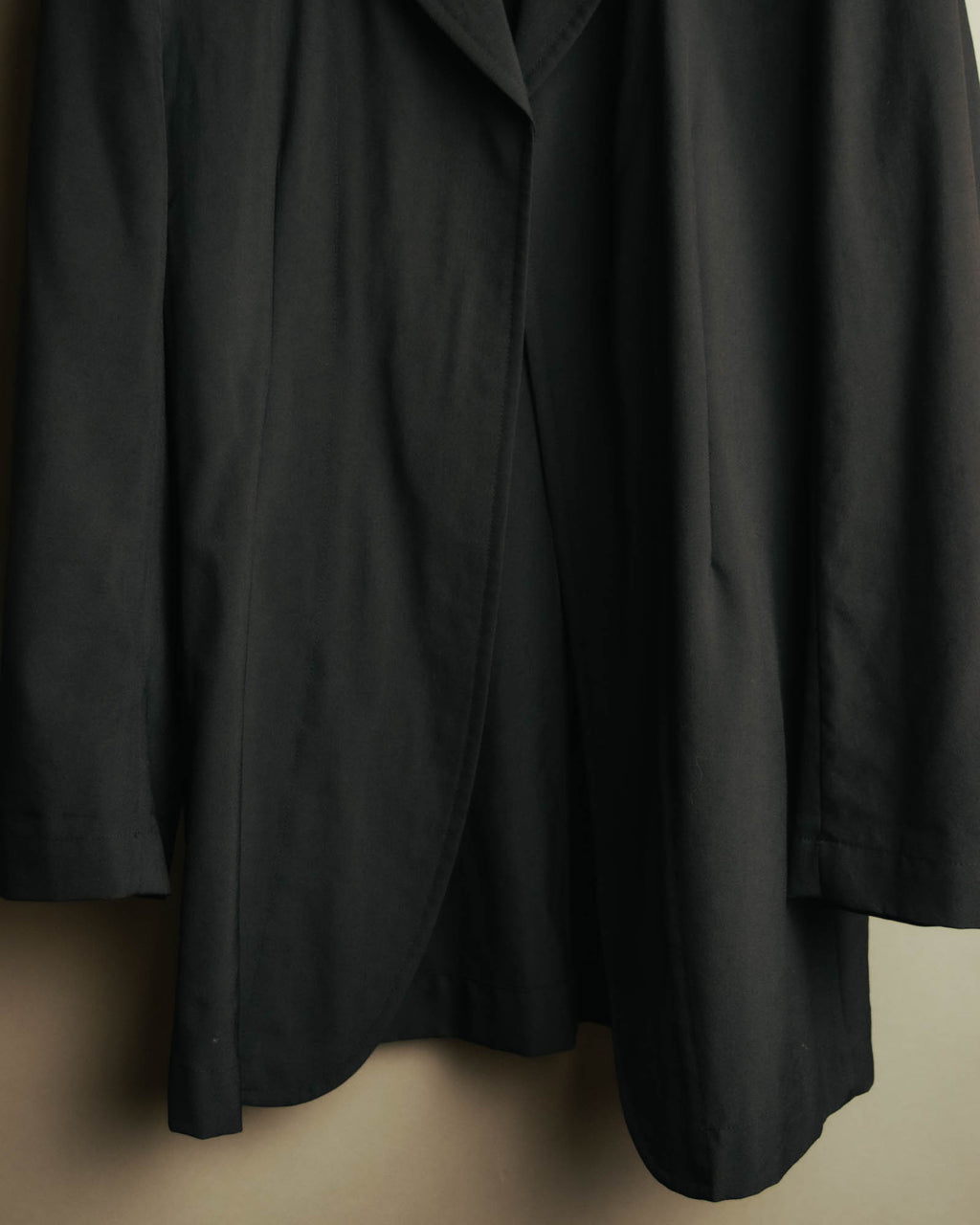 “COMME des GARÇONS” 1998 Minimalist elongated wool jacket