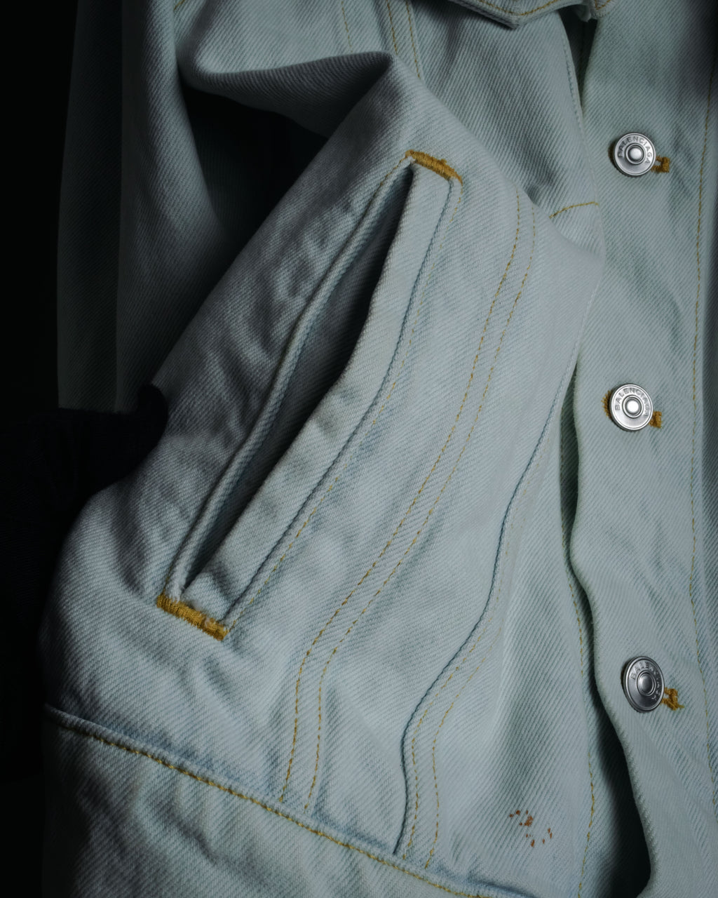 -SPECIAL- “BALENCIAGA” 2017-2018 swing denim jacket