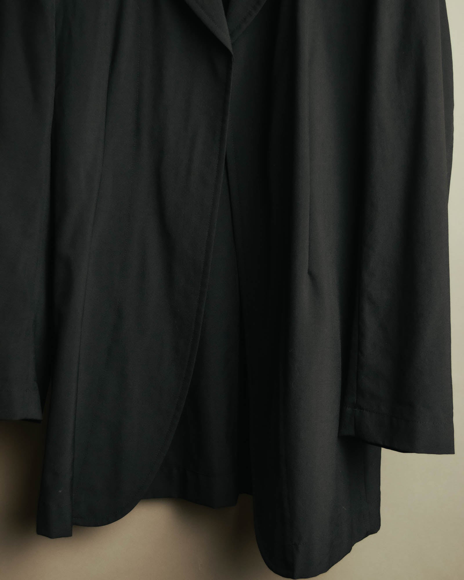 “COMME des GARÇONS” 1998 Minimalist elongated wool jacket