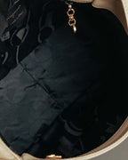 “Salvatore Ferragamo” 90’s-00’s Gancini leather shoulder bag