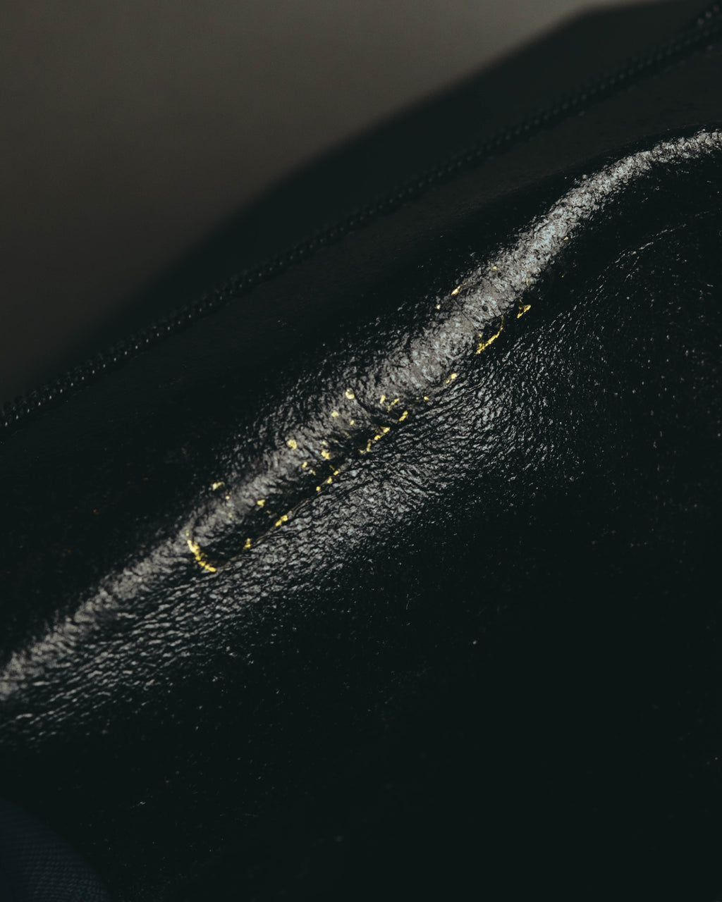 "Christian Dior" 80's-90's Glossy leather flap shoulder bag