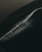 "Christian Dior" 80's-90's Glossy leather flap shoulder bag