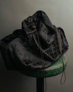 "GUCCI" 90's-00's Suede bamboo handle boston bag