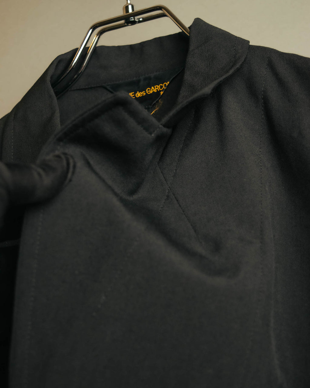 “COMME des GARÇONS” 1998 Minimalist elongated wool jacket