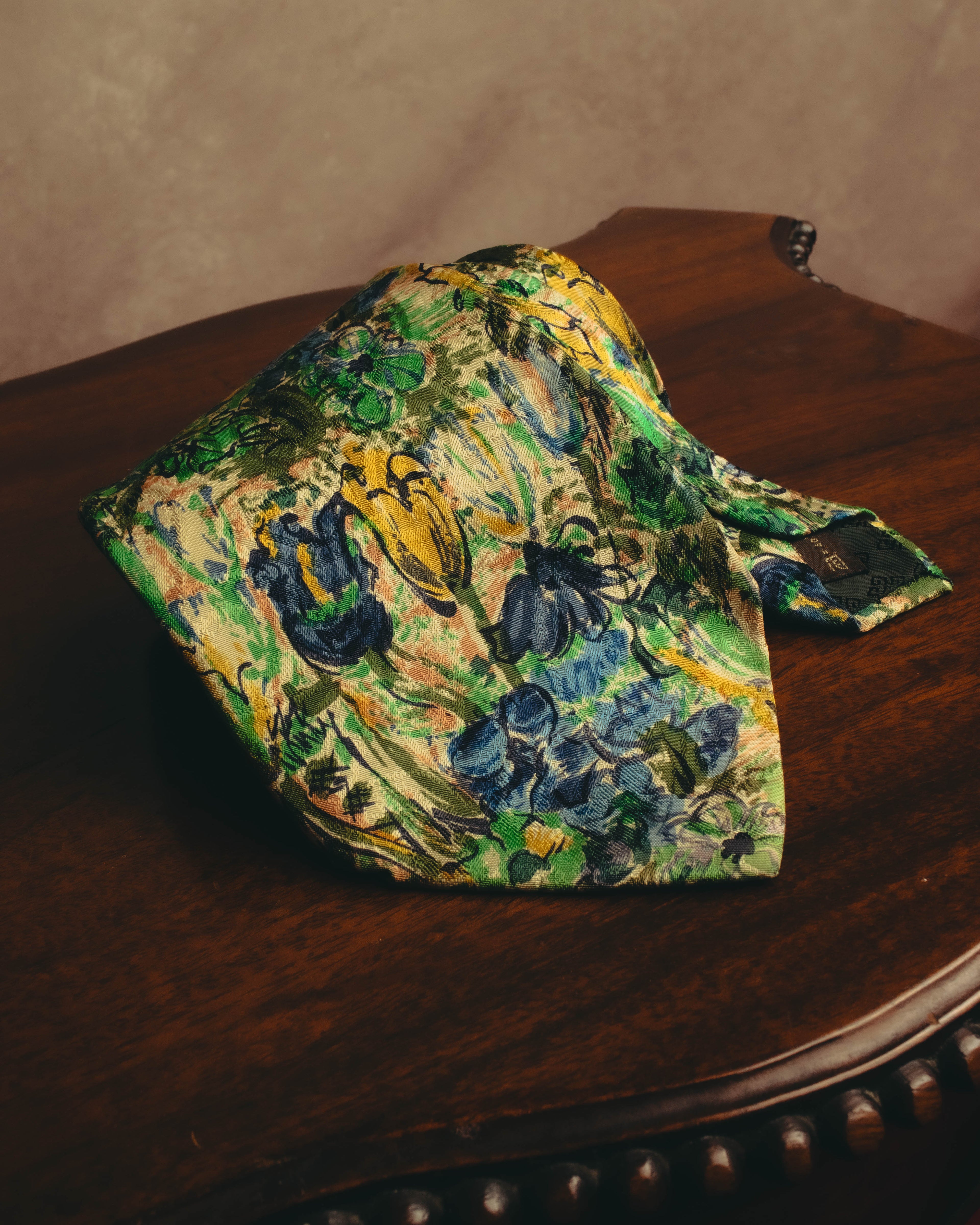 "GIVENCHY" 80's-90's Floral silk jacquard necktie