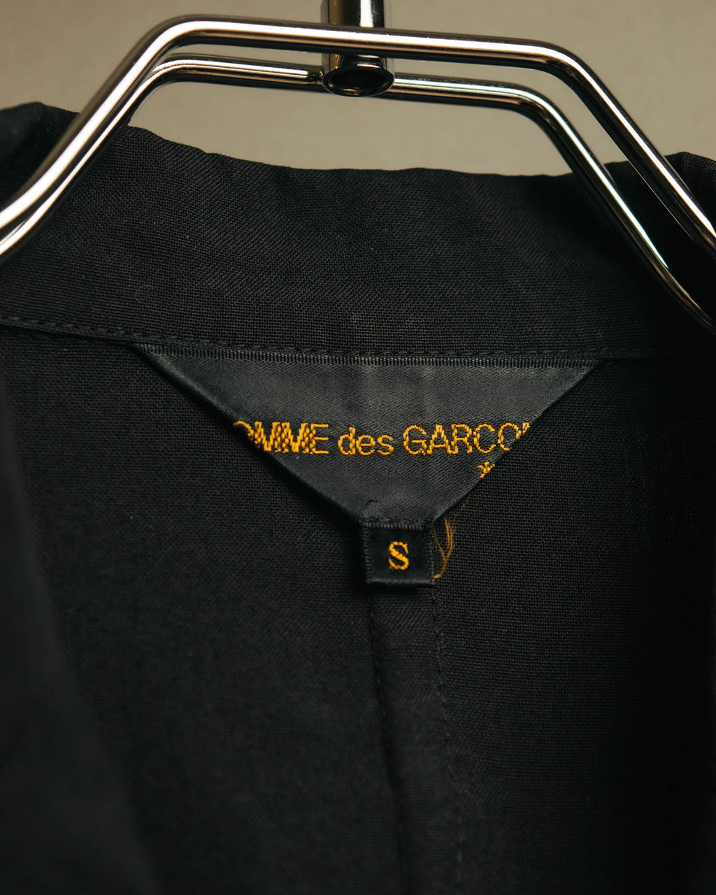 “COMME des GARÇONS” 1998 Minimalist elongated wool jacket