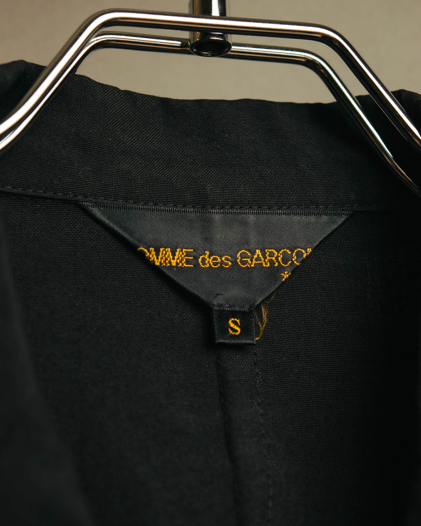 “COMME des GARÇONS” 1998 Minimalist elongated wool jacket