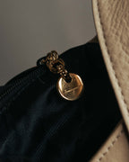 “Salvatore Ferragamo” 90’s-00’s Gancini leather shoulder bag