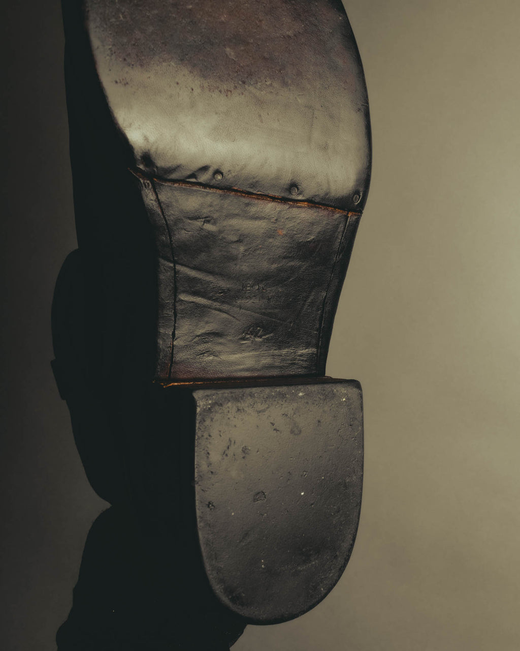 "Emporio Armani" Richly patinated leather western boots