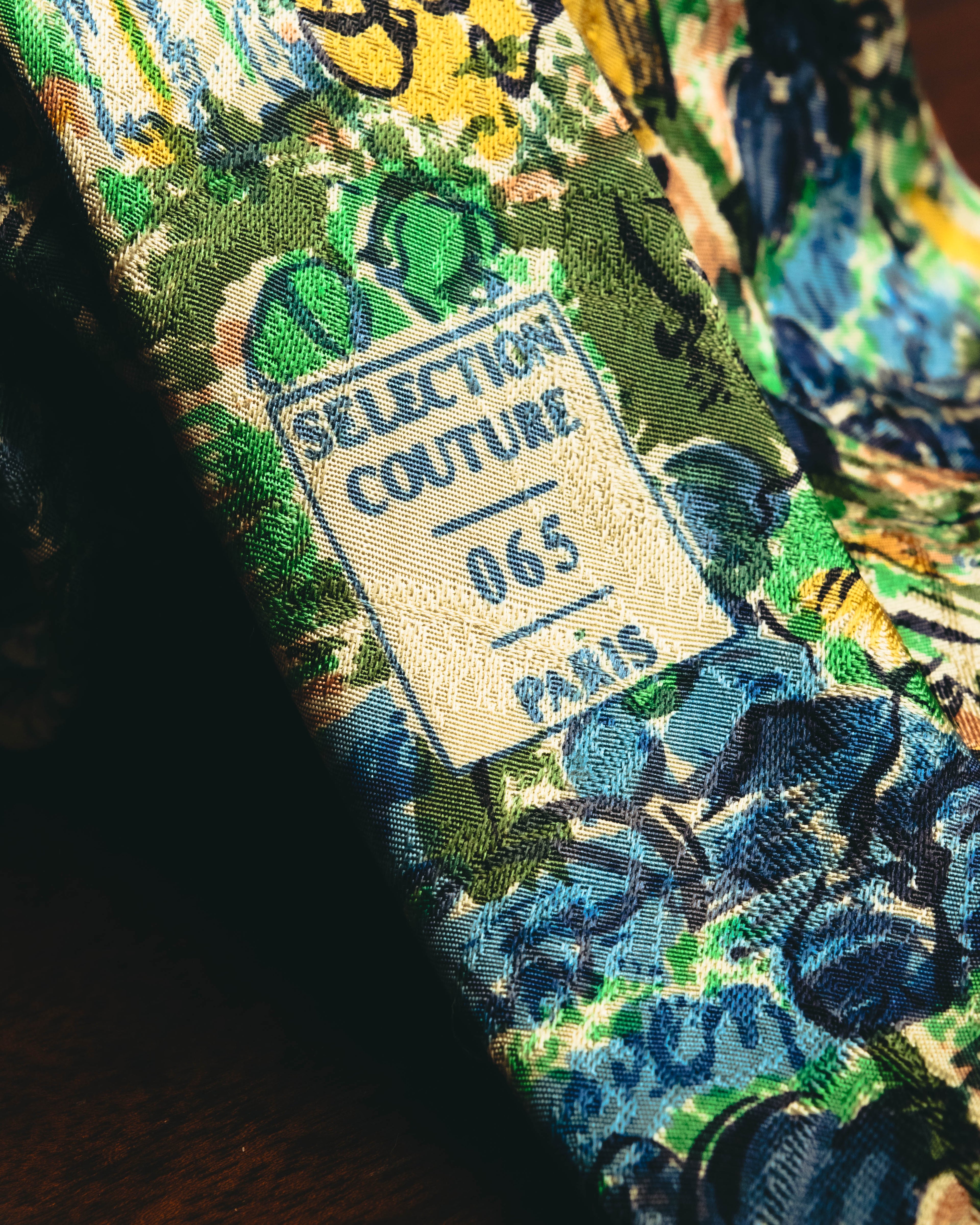 "GIVENCHY" 80's-90's Floral silk jacquard necktie