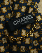 “CHANEL” 90’s-00’s Chain motif silk tie