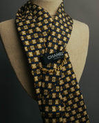 “CHANEL” 90’s-00’s Chain motif silk tie