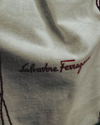 "Salvatore Ferragamo" 90's-00's Classic gancini leather shoulder bag