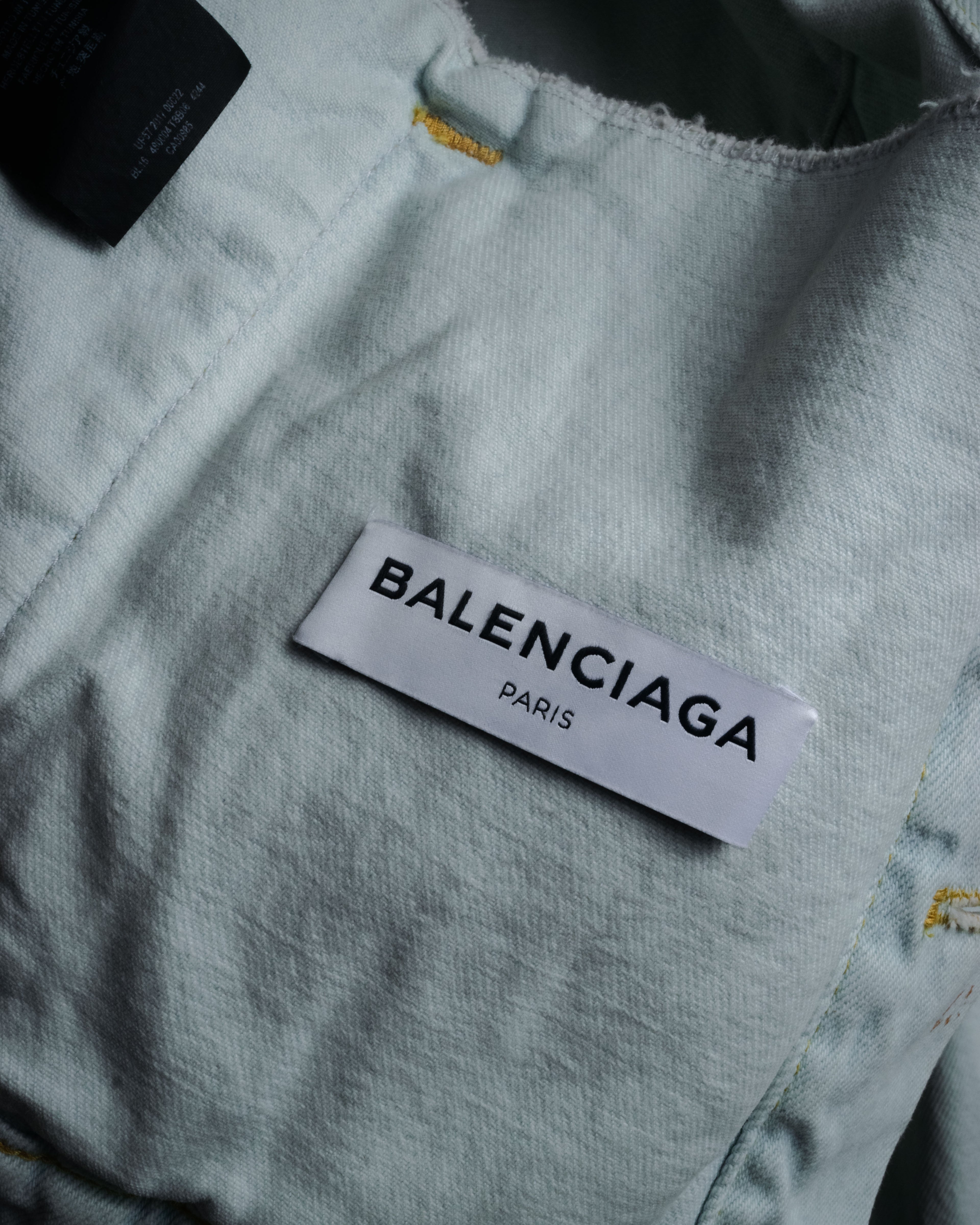 -SPECIAL- “BALENCIAGA” 2017-2018 swing denim jacket