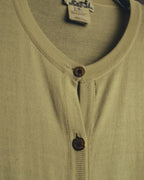 "Hermès" 90's-00's Cashmere silk knit cardigan
