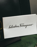 "Salvatore Ferragamo" 90's-00's Classic gancini leather shoulder bag