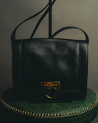 "Salvatore Ferragamo" 90's-00's Classic gancini leather shoulder bag