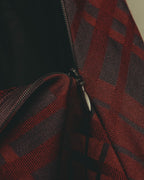"Aquascutum" 10's Burgundy wool silk plaid skirt