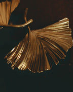 –SPECIAL– "SAINT LAURENT" 20's Sculptural triple palm leaf clip-on earrings